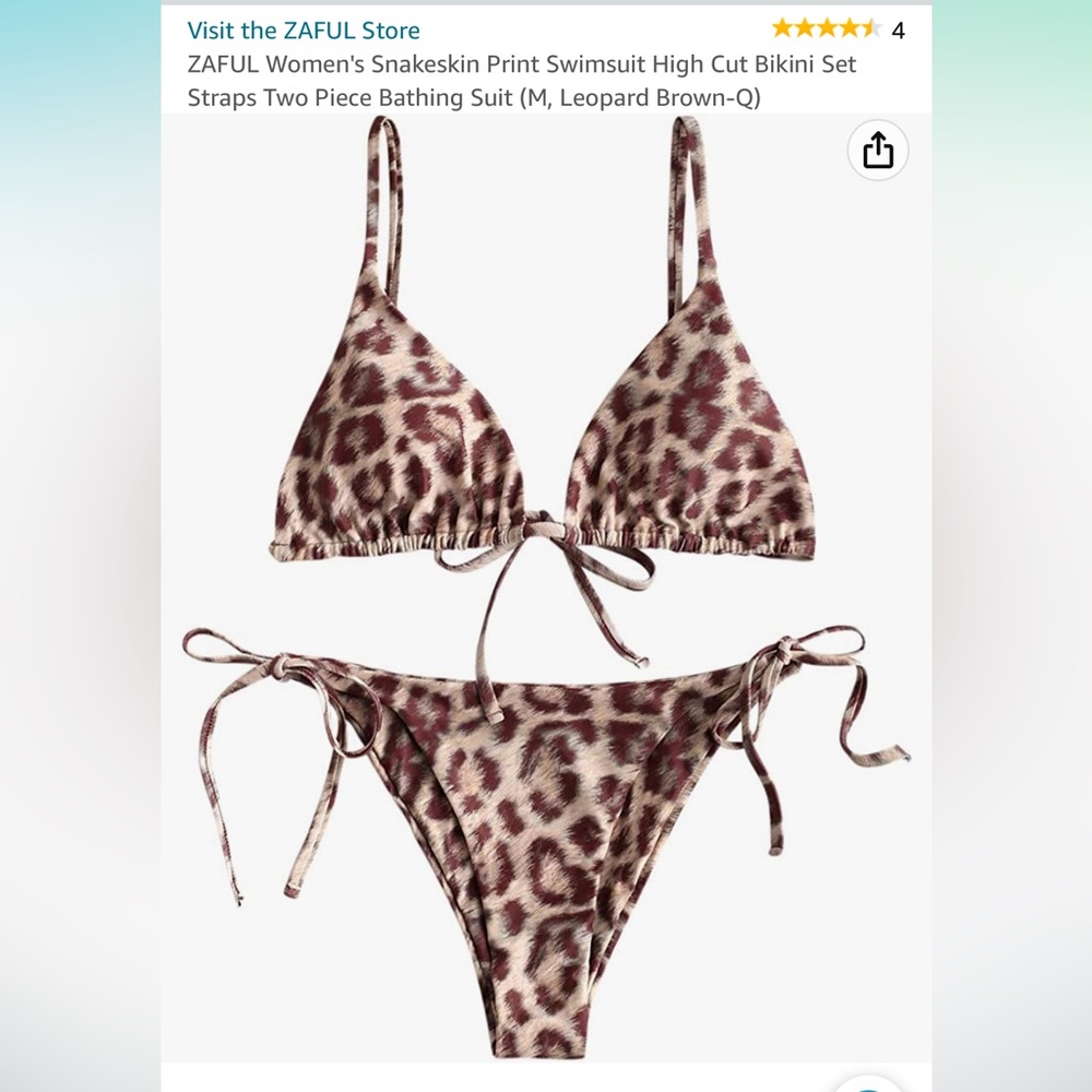 ZAFUL cheetah suit size M